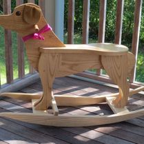 yellow labrador rocker