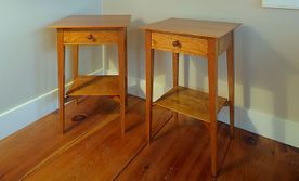 Photo of two handcrafted tables